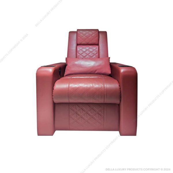Della Luxury Home Furniture Acen Collection Maroon Recliner HOME5M4609