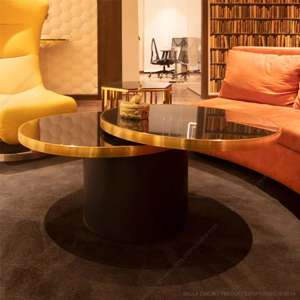 Della Home Furniture Luxury Metal Coffee Table 17 Thumbnail