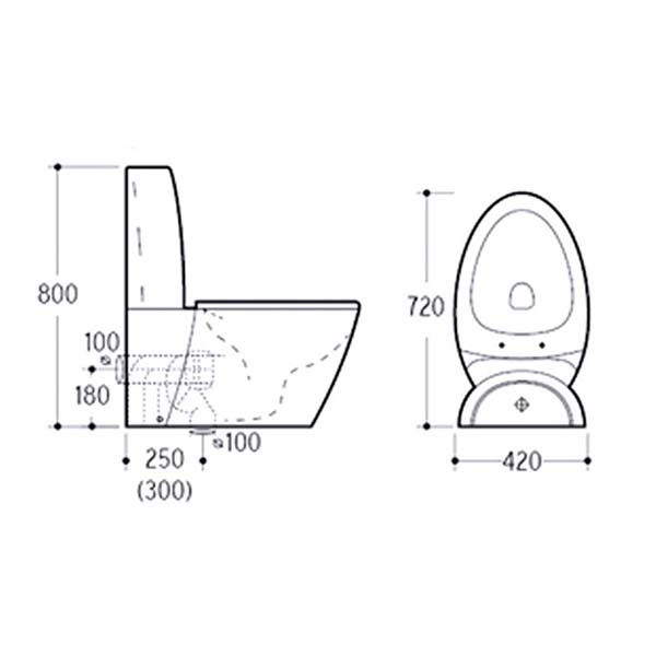 Marcia Two-Piece Toilet (BATH2228)