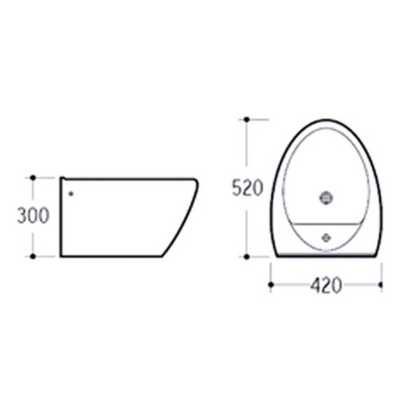 Marcia Wall-Hung Bidet (BATH2231)
