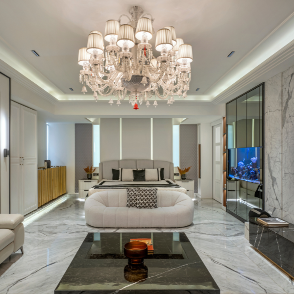 Mozart Crystal Glass Chandelier