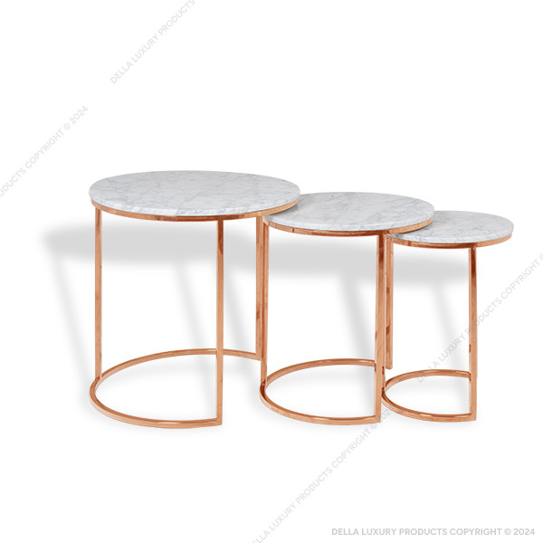 Della Luxury Home Furniture Metal Collection Nesting Table HOME53716
