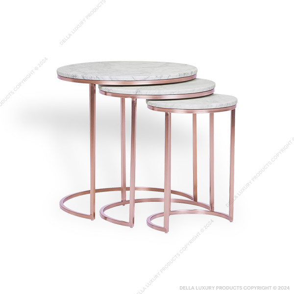 Della Luxury Home Furniture Metal Collection Nesting Table HOME53716