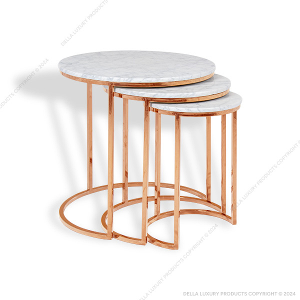 Della Luxury Home Furniture Metal Collection Nesting Table HOME53716
