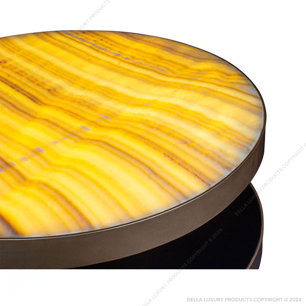 Della Luxury Home Furniture Fidra Collection Round Table OUTD52208