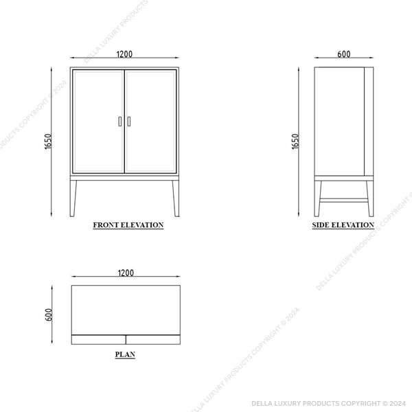 Della Luxury Home Furniture Pahlavi Bar Unit HOME53110 gif