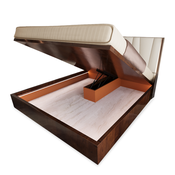 Della Luxury Bedroom & wardrobe Saurva collection bed thumbnail