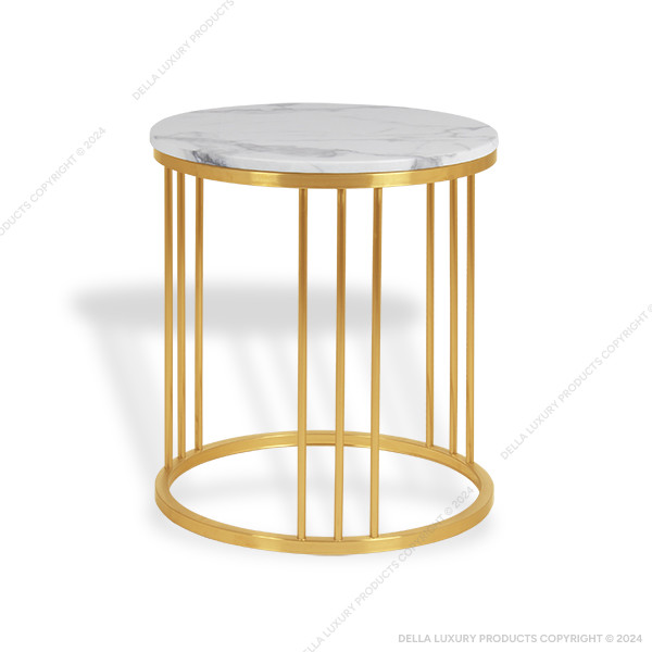 Della Luxury Home Furniture Metal Collection Side Table 30 HOME53093