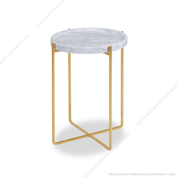 Della Luxury Home Furniture Metal Collection Metal Side Table 25 HOME53698