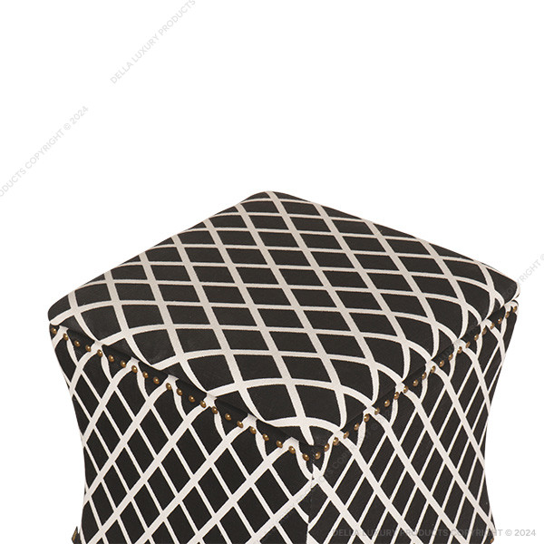 Della Home Furniture Luxury Pouf Collection Pouf 12