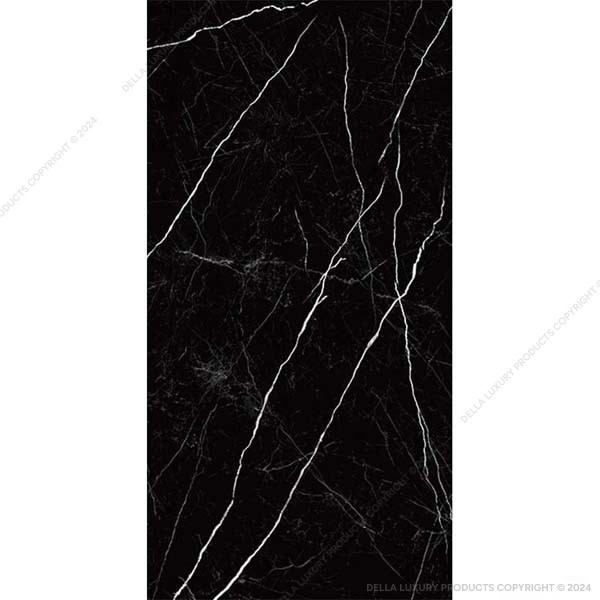 Della Tiles Marble Look Large Format Nero Marquina Collection TILE5M2318