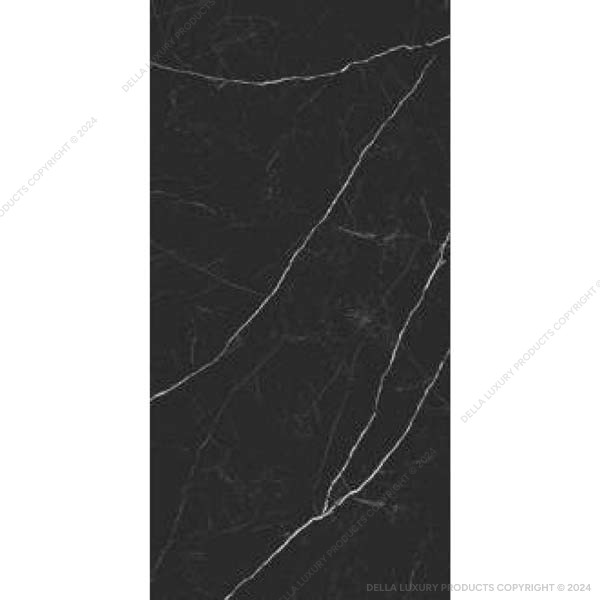 Della Tiles Marble Look Large Format Nero Marquina Collection TILE5M2409