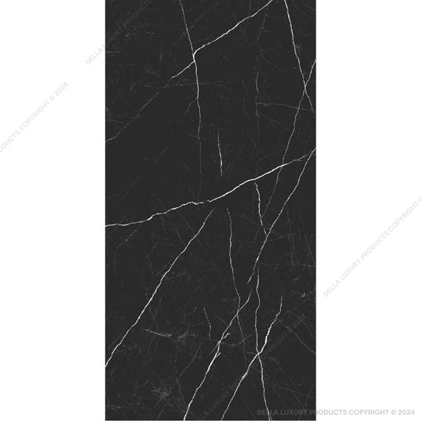Della Tiles Marble Look Large Format Nero Marquina Collection TILE5M2409