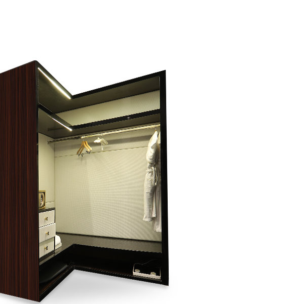 Della home furniture bedroom and wardrobe amardad walk in wardrobe product image