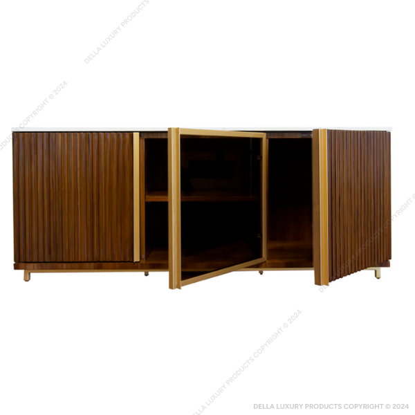 Della Home Furniture Luxury Bedrooms & Wardrobes Vayu Collection T.V. Console Product Image