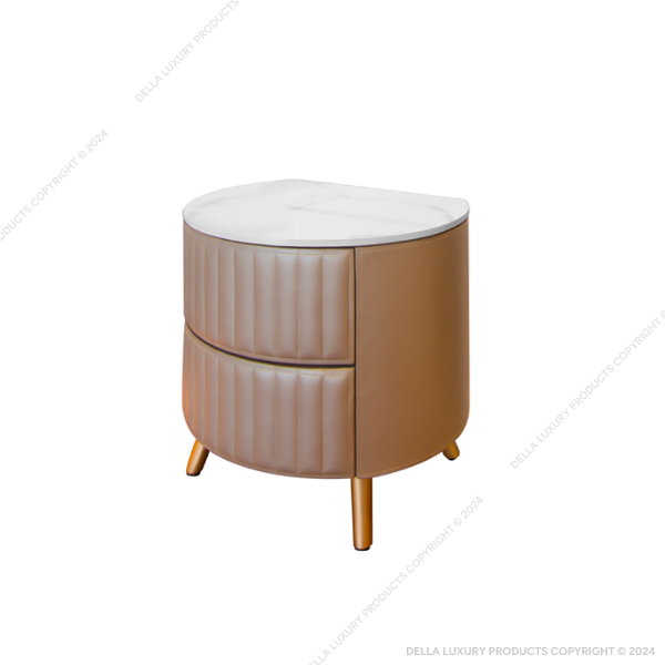 Della Home Furniture Luxury Bedrooms & Wardrobes Vayu Collection Bed Sidetable Product Image