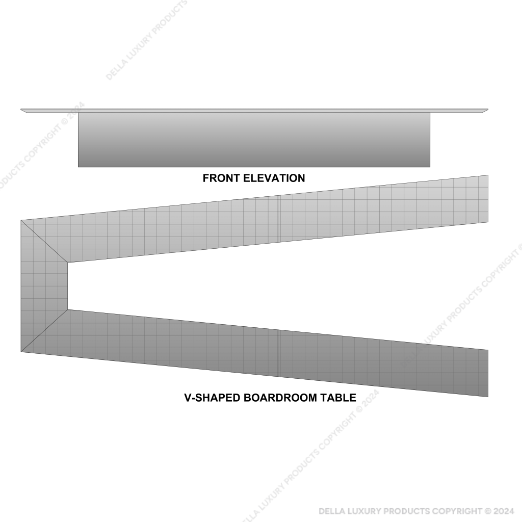 Constance V-shaped Boardroom Table