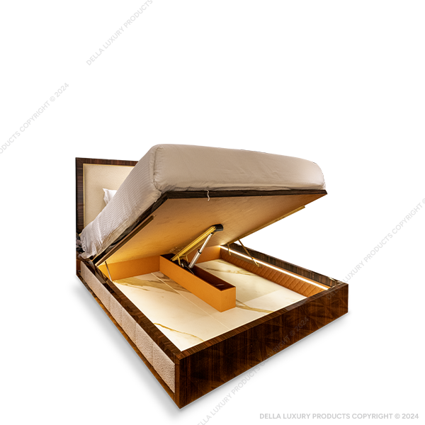 Della Home Furniture Luxury Wardrobe Abeesh Collection Abeesh Bed Product Image