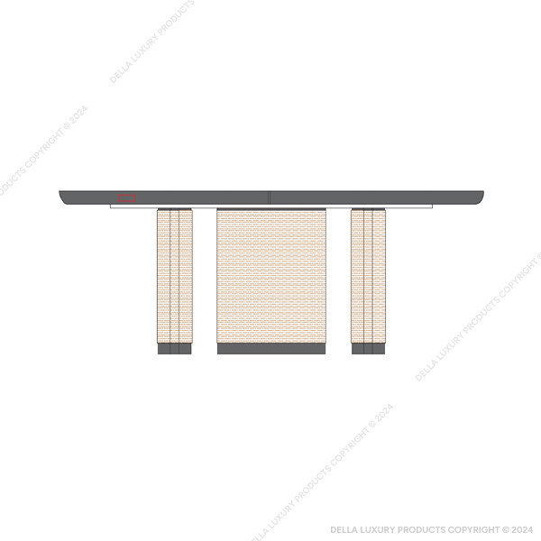 Della Office Furniture Luxury Senior Management Meeting table Giv Collection Cutout