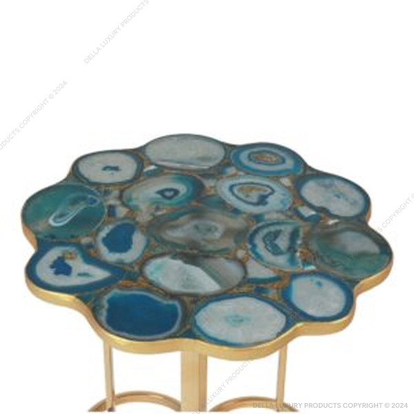 Della Luxury Home Furniture Metal Collection Metal Side Table 35 HOME53665