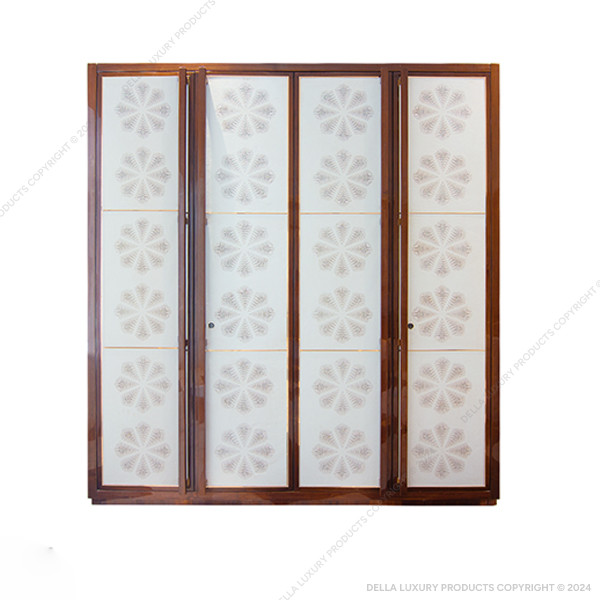 Della Luxury Home Furniture Minonahab Collection Four-Shutter Wardrobe HOME54737