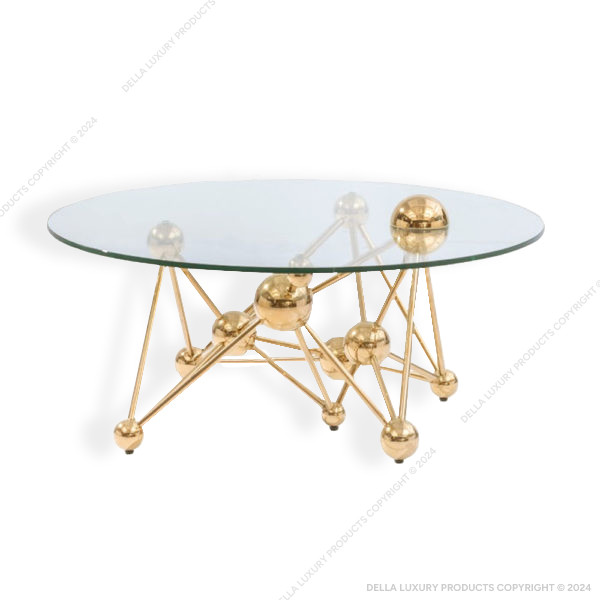 Della Home Furniture Luxury Metal Coffee Table 11 Thumbnail