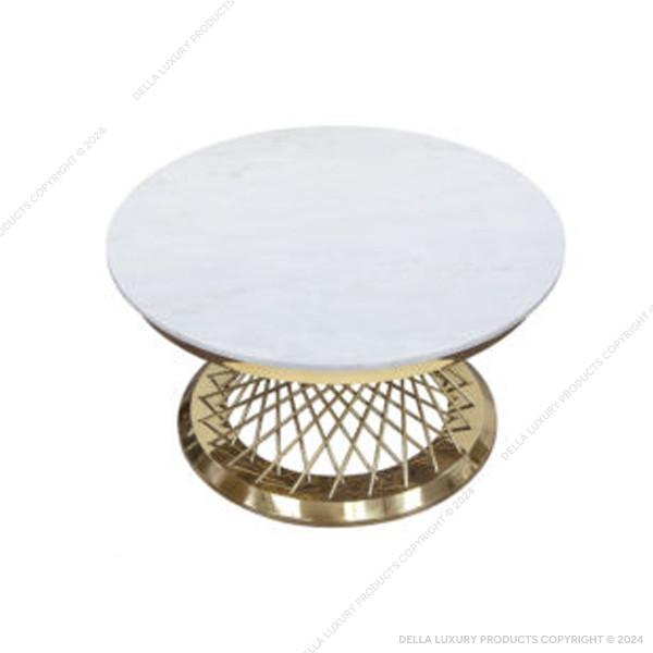 Della Home Furniture Luxury Metal Coffee Table 12 Thumbnail