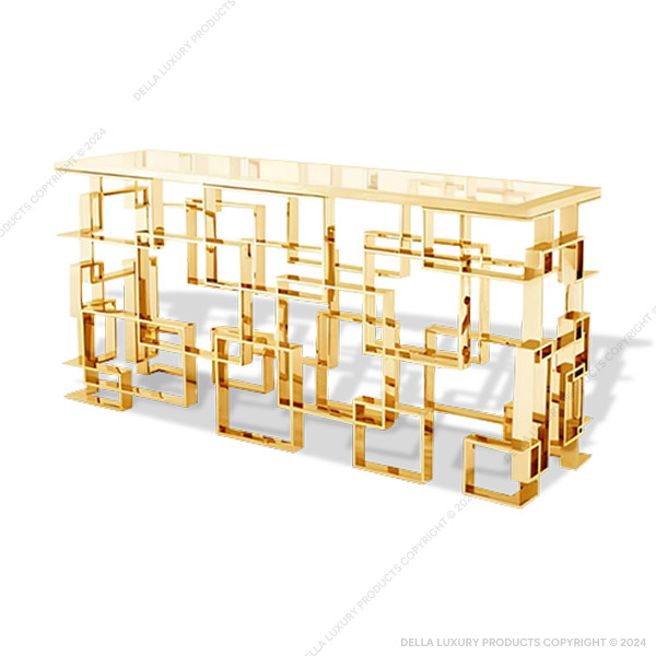 Della Home Furniture Luxury Metal Collection Metal Console Product Image