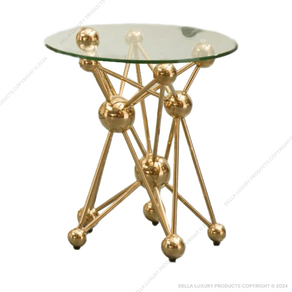 Della Luxury Home Furniture Metal Collection Metal Side Table 7 HOME53648