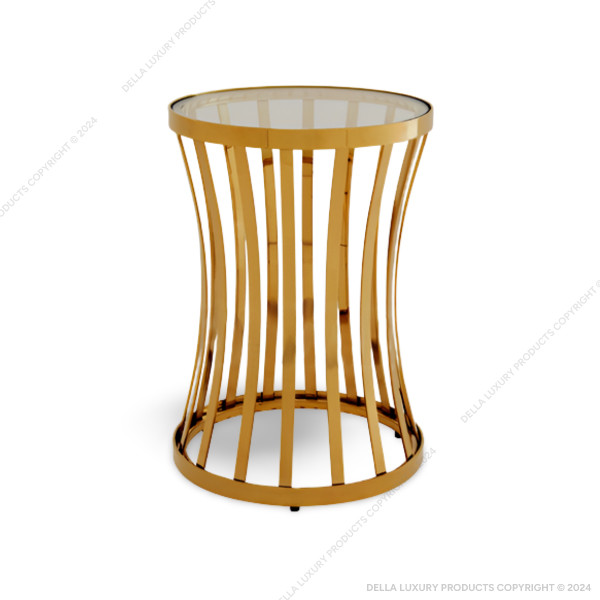 Della Luxury Home Furniture Metal Collection Metal Side Table 18 HOME53815