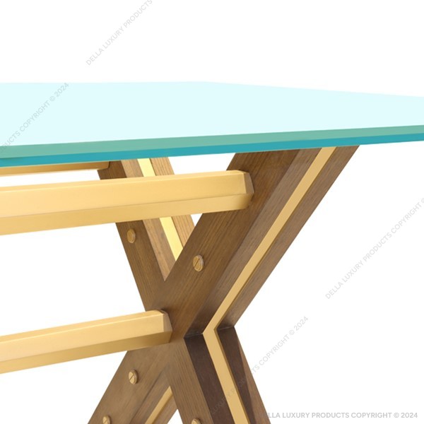 Della Home Furniture Luxury Living Dining & Bar Pahlavi Collection Dining Table Product Gallery Image-1