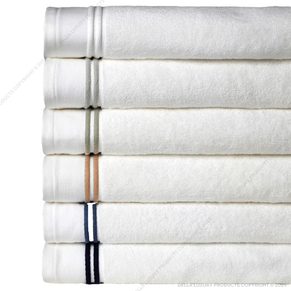 DELL5M2266 Della Furnishings Bath Linen Towel Sets Solid Extravagance Collection