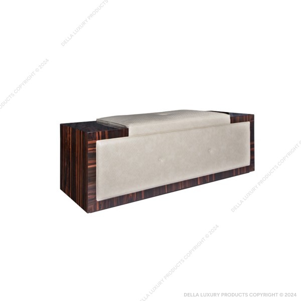 Della Home Furniture Luxury Bedroom Abeesh Collection Ottoman Product Gallery Image-1