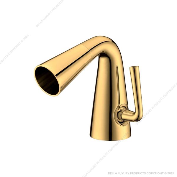  Modern Telephone Shower Faucet Golden Colour