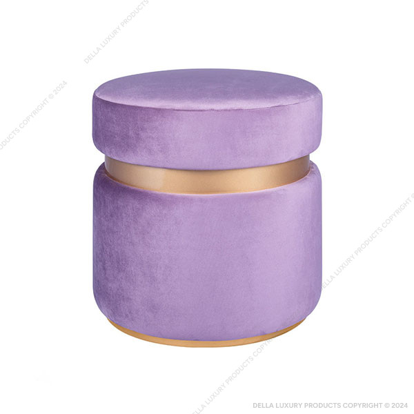 Della Luxury Home Furniture Haoma Collection Pouf HOME54414