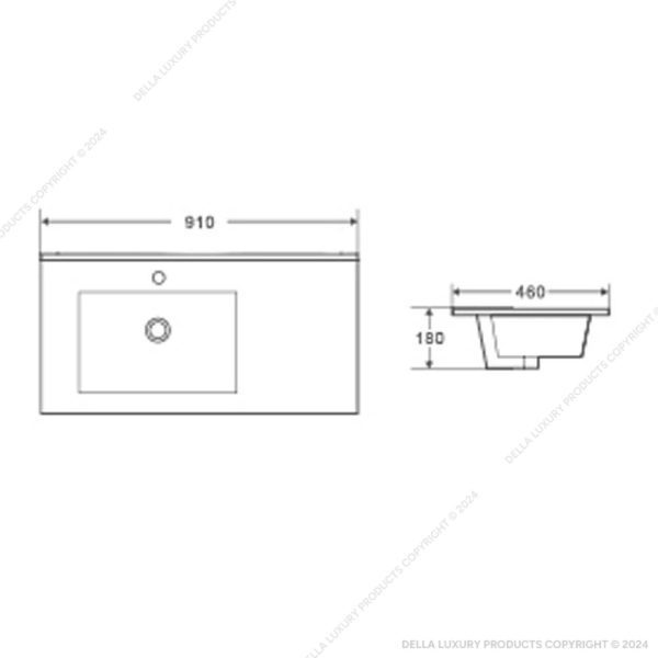 Russo Self Rimming Basin