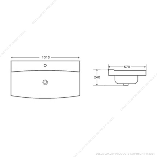 Della Bathroom Luxury Washbasin Elegante Collection