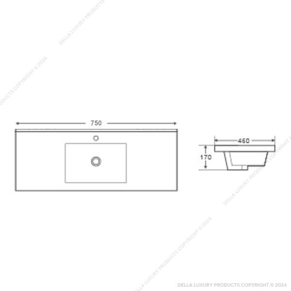 Forte Self Rimming Basin