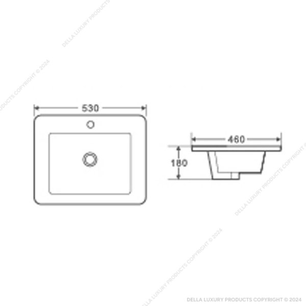 Della Bathroom Luxury Washbasin Carta Collection