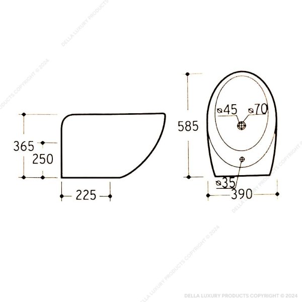 Bisello Wall Hung Basin