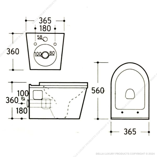 Inverso Wall-Hung Toilet
