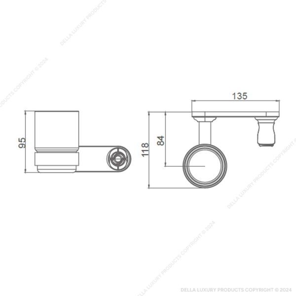 Della Bathroom Luxury Faucets Axinite Collection