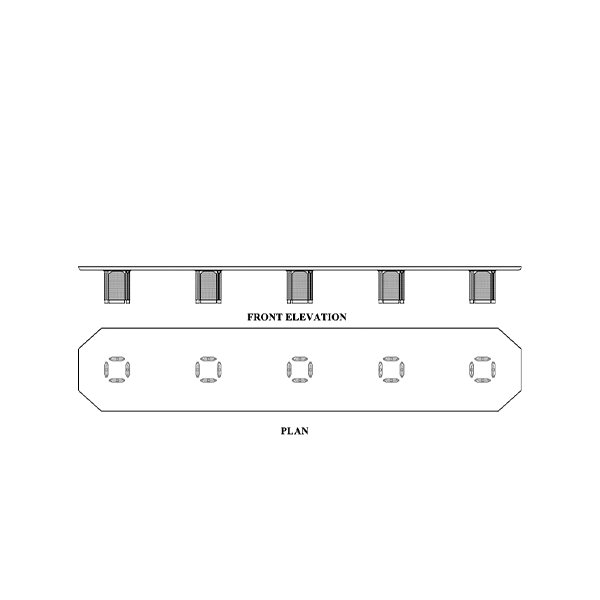 Boran Polygonal Shaped Boardroom Table