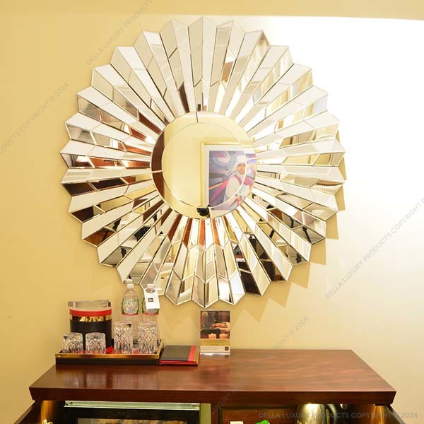Della Luxury Decorative mirror europa sun wall mirror thumbnail