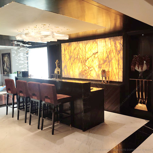 Della Luxury Home Furniture Abeesh Island Bar DELL5225