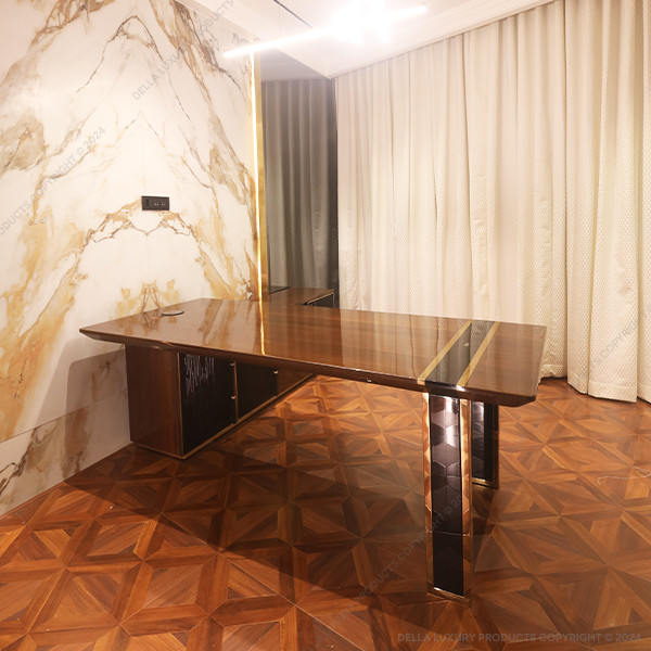 Della office furniture luxury senior management cabin aigeus collection cabin desk