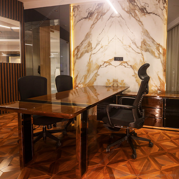 Della office furniture luxury senior management cabin aigeus collection side runner