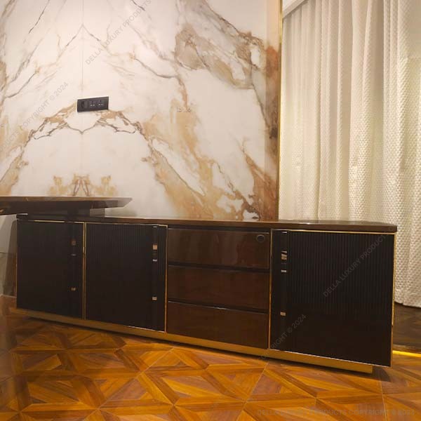 Della office furniture luxury senior management cabin aigeus collection side runner