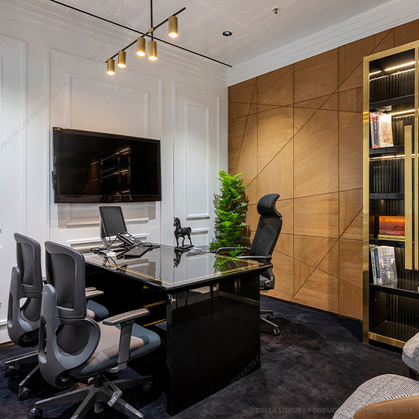 Della office furniture luxury senior management cabin cimon collection desk thumbnail