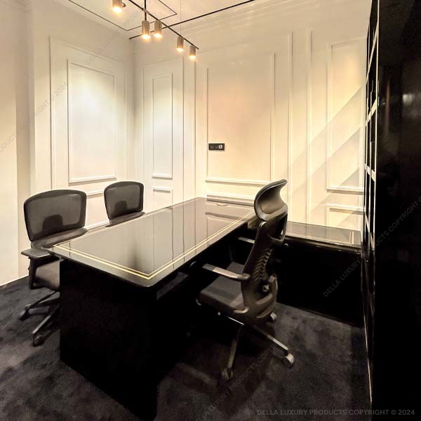 Della office furniture luxury senior management cabin cimon collection side runner thumbnail